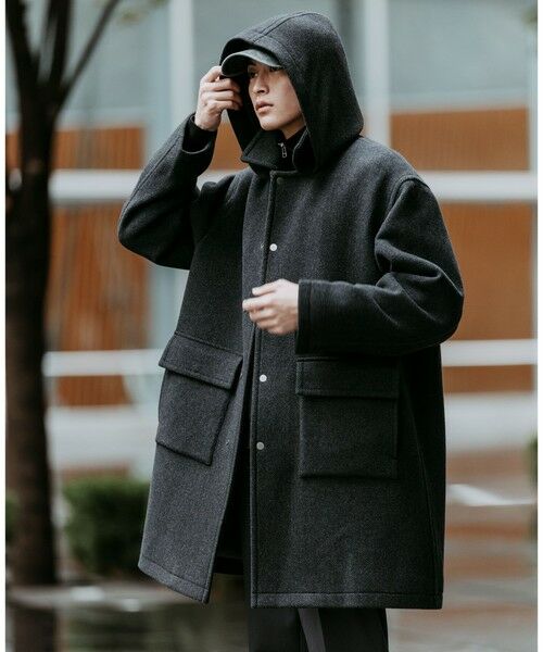 セール】 SENTDALE WOOL ダッフルコート （ダッフルコート）｜green