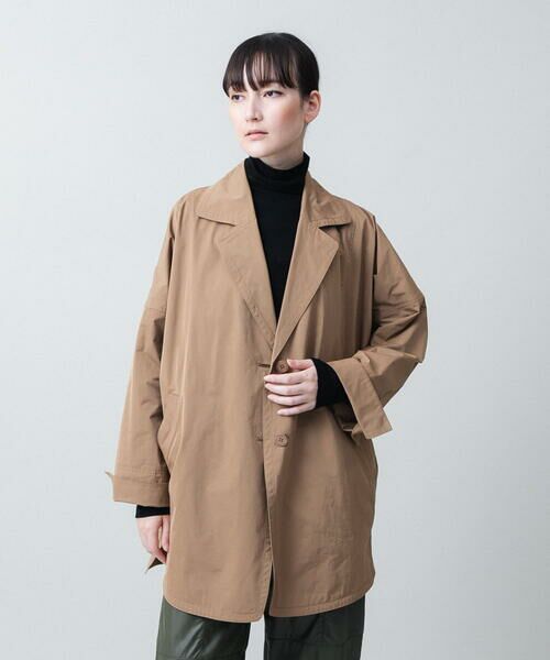 セール】 マットフェイスタフタデザインジャケット （トレンチコート
