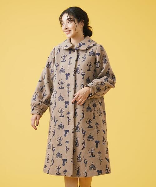 セール】 El circo 刺繍ロングコート （ステンカラーコート