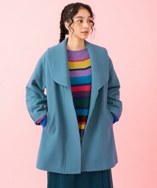 セール】 メルトン ショールカラーミドルコート （その他アウター