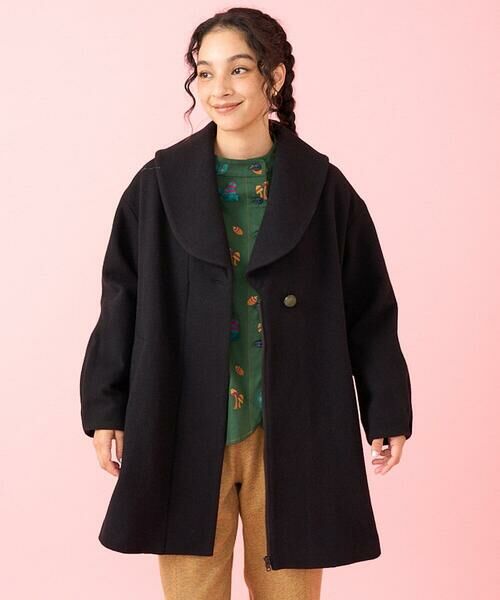 セール】 メルトン ショールカラーミドルコート （その他アウター