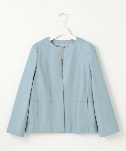 セール】 ラムレザー ジャケット （ノーカラージャケット）｜自由区