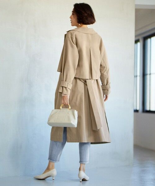 セール】 【洗える】4WAYトレンチ コート （トレンチコート）｜L size