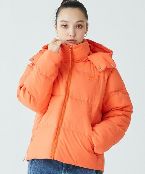 セール】 ウィメンズ ボリュームハイネック ナイロンショート ダック