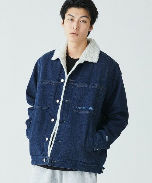 セール】 ボアライニングデニムジャケット （ブルゾン）｜LACOSTE