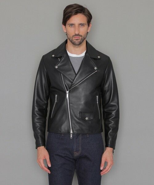 セール】 【Weather proofed Leather】レザーダブルライダース