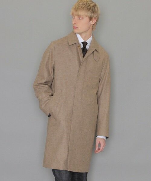 DUNFORD】【Loro Piana Fabric】ウールツイルステンカラーコート
