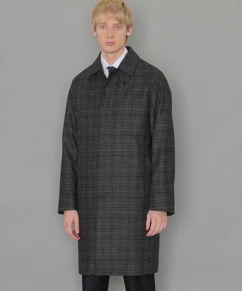 DUNFORD】【Loro Piana Fabric】グレンチェックウールステンカラー