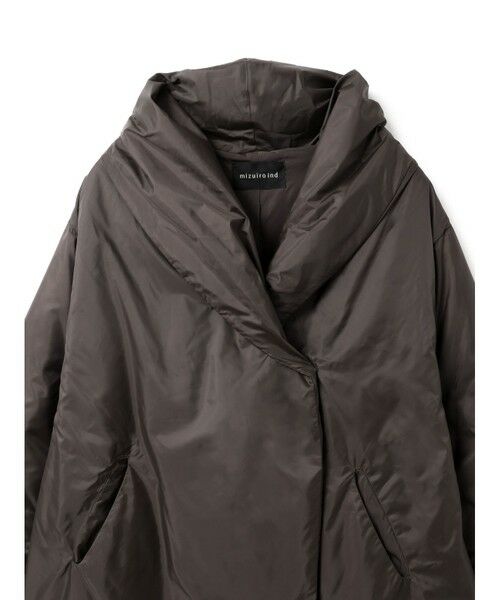 セール】 mizuiro ind ドレープライトダウンコート （ダウンジャケット