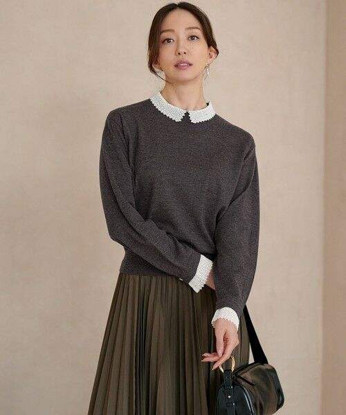 セール】 【VERY・CLASSY.掲載/洗える】エンブロイダリー ジオ