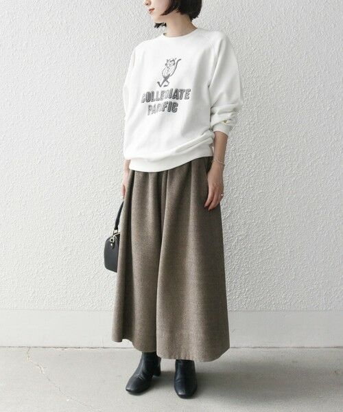 セール】 SHIPS any:〈洗濯機可能〉ウールライク ギャザー キュロット