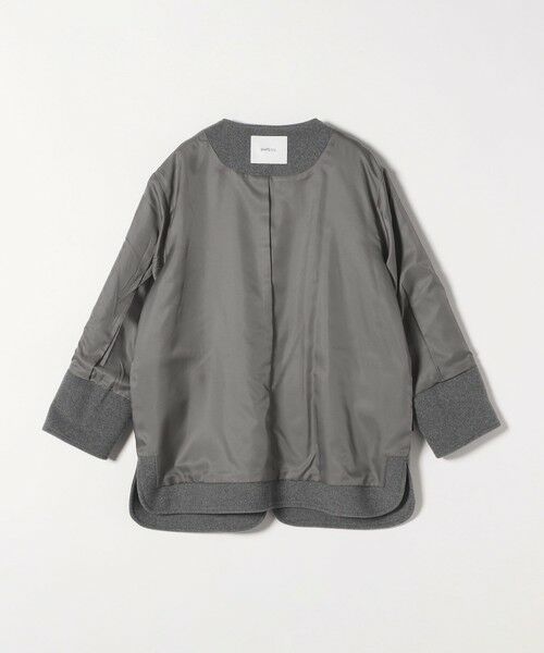 セール】 SHIPS any: SUPER100 ノーカラー ジップ ショートコート