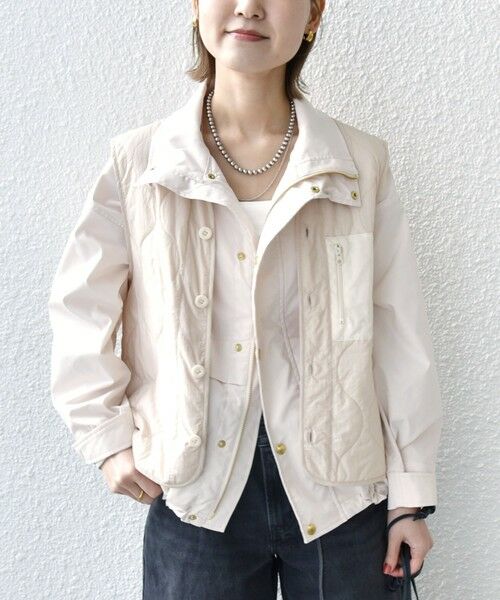 セール】 〈洗濯機可能〉LIMONTA EAST 中綿 ベスト付き ナイロン