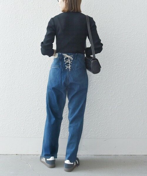 セール】 【SHIPS any別注】Lee: バック レースアップ デニム パンツ