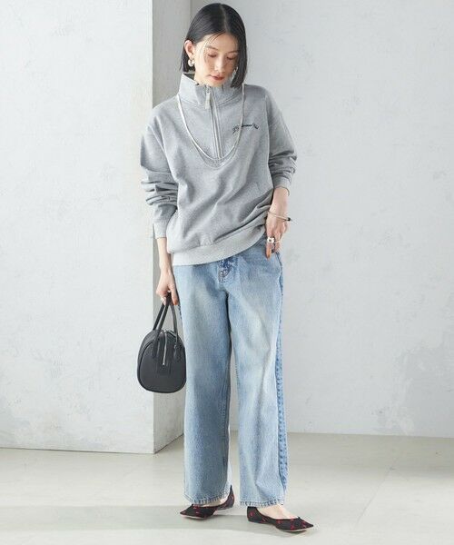 セール】 【SHIPS別注】LOGAN KNITTING MILLS: ハーフ ジップ プル