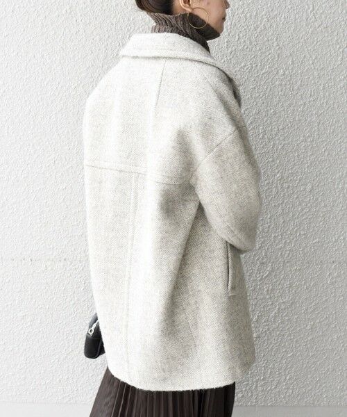 セール】 ダブルブレストツイードコート◇ （その他アウター）｜SHIPS