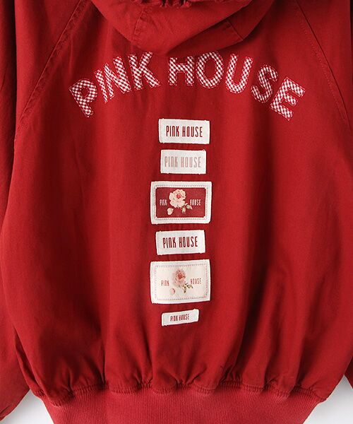 セール】 ギンガムロゴ使いフードブルゾン （ブルゾン）｜PINK HOUSE