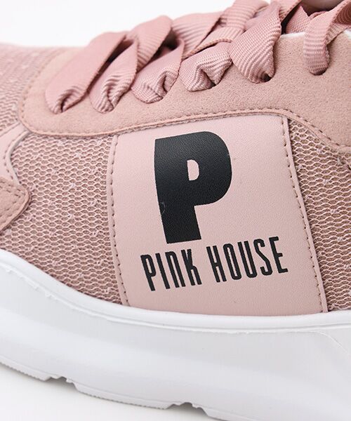 Pロゴプリントチュール使いスニーカー （スニーカー）｜PINK HOUSE