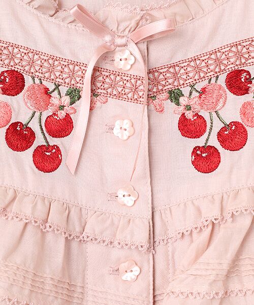 チェリー刺繍使いローンブラウス （シャツ・ブラウス）｜PINK HOUSE