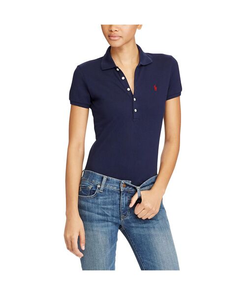 スリム フィット ストレッチ ポロシャツ （ポロシャツ）｜POLO RALPH