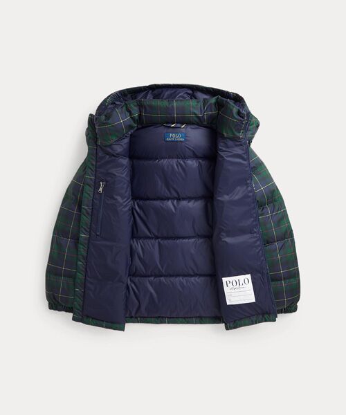 ボーイズ 8才～20才)Polo ベア Polo タータン ダウン ジャケット