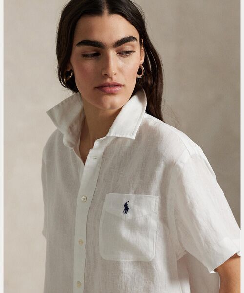 リネン ショートスリーブ シャツ （シャツ・ブラウス）｜POLO RALPH