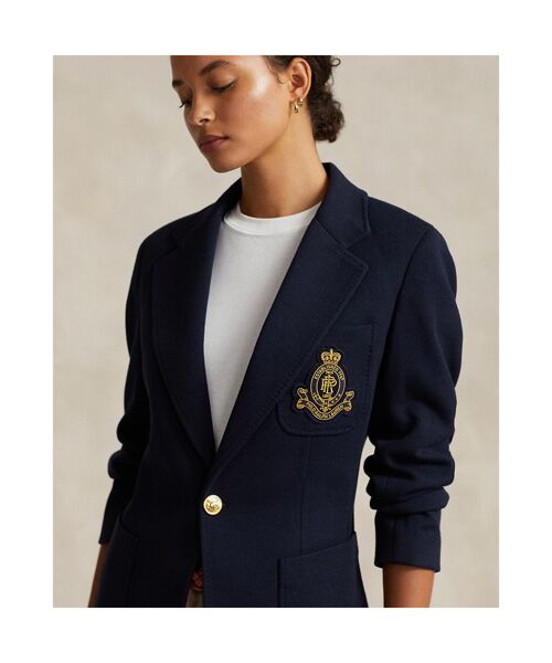 ロゴクレスト ニット ブレザー （テーラードジャケット）｜POLO RALPH