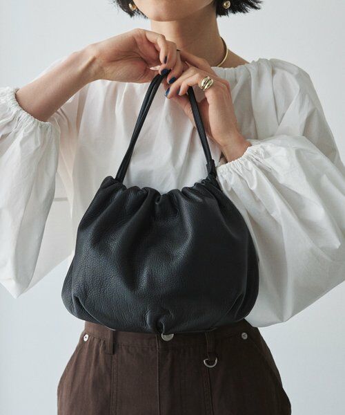 レザー巾着4WAYショルダーバッグ （ショルダーバッグ）｜russet
