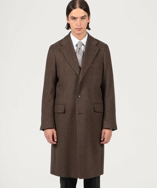 セール】 ウールカシミヤ チェスターコート PIACENZA （ステンカラー