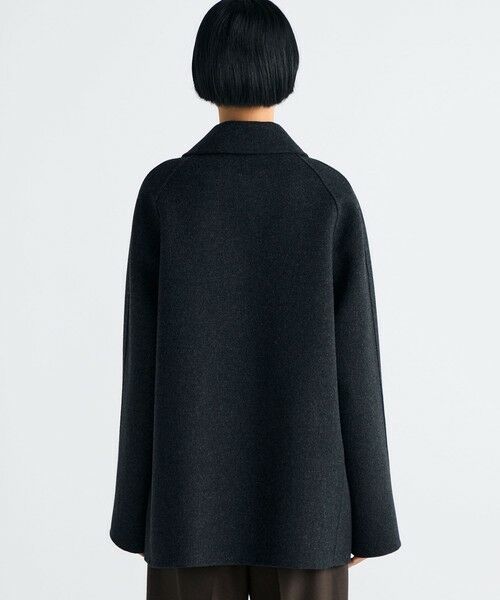 ウールカシミヤ ダブルフェイス ショートコート （ピーコート