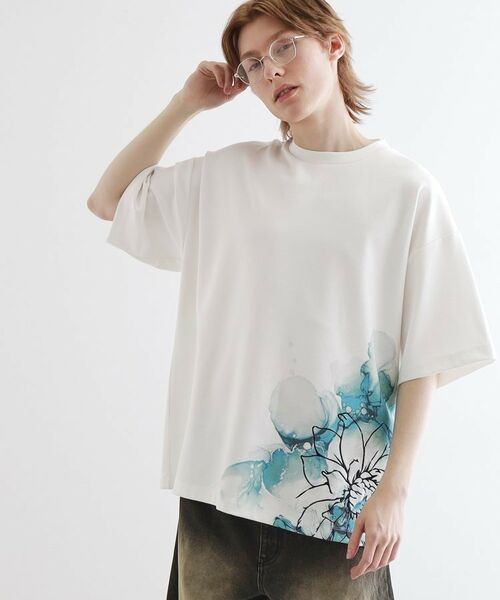 セール】 バブルアートフラワーTシャツ （Tシャツ）｜tk.TAKEO KIKUCHI