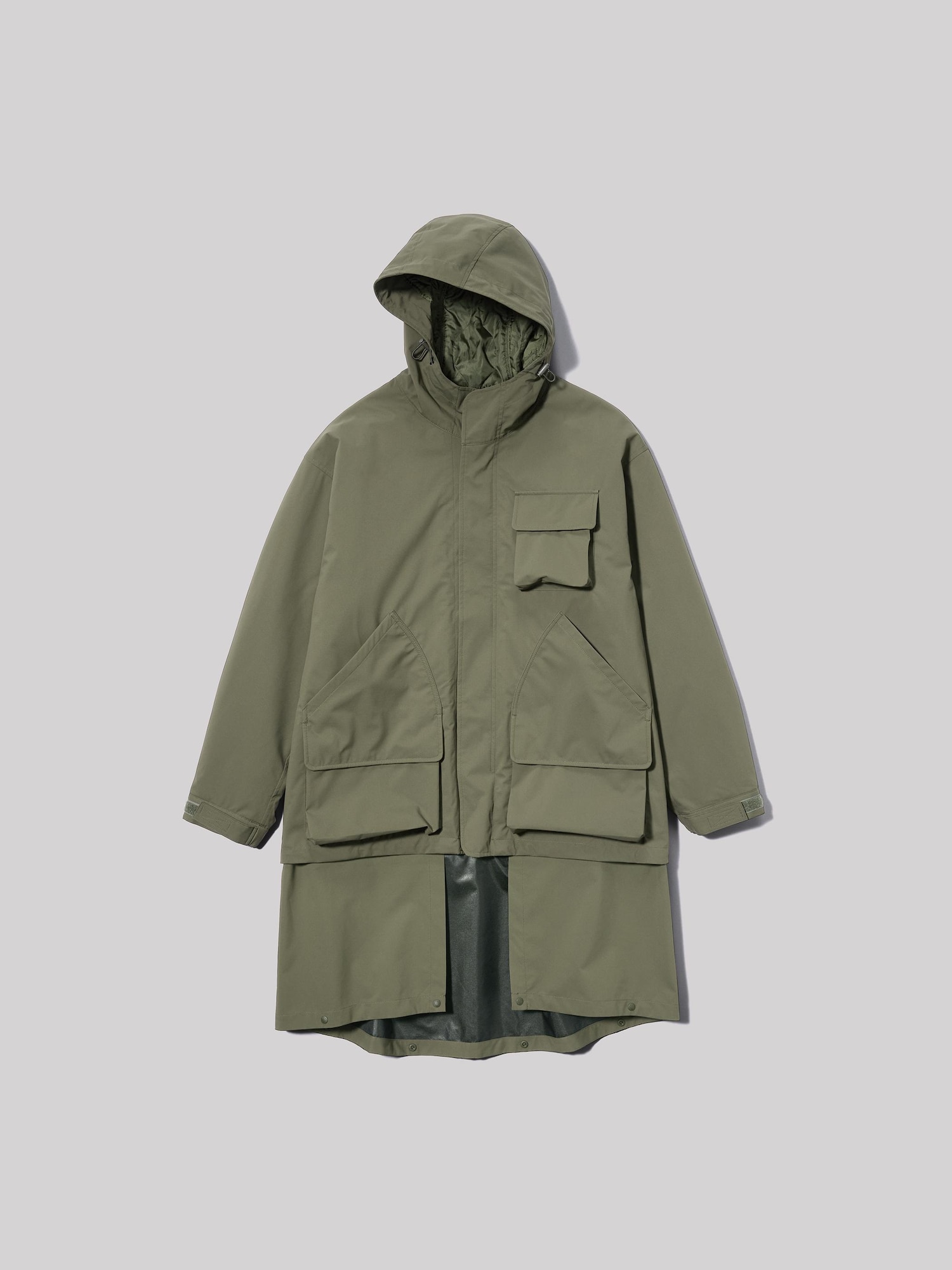 GU ENGINEERED GARMENTS パデッドシェルパーカ L オリーブ GU公式 | パ