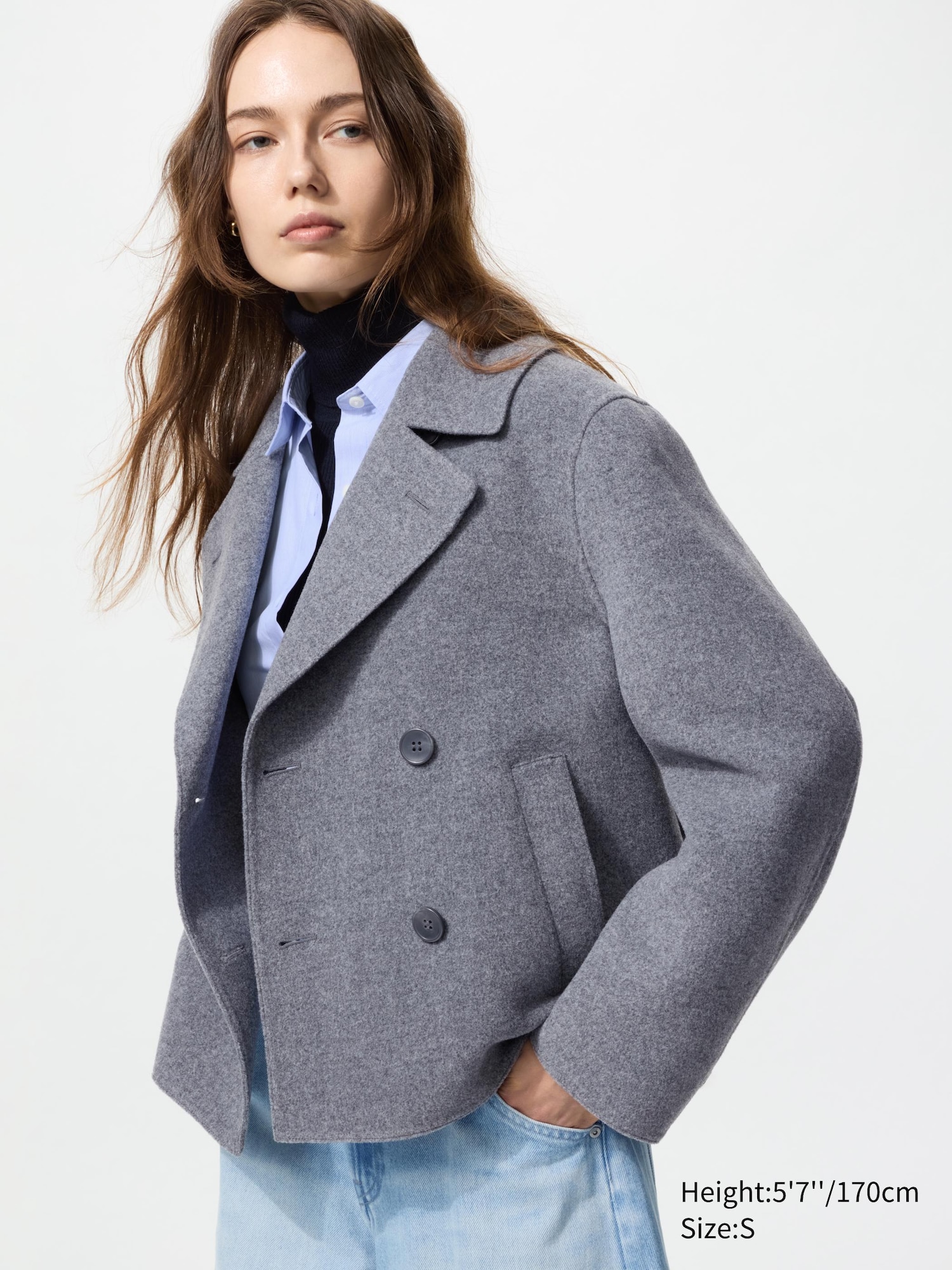 Double Face Short Coat | UNIQLO US