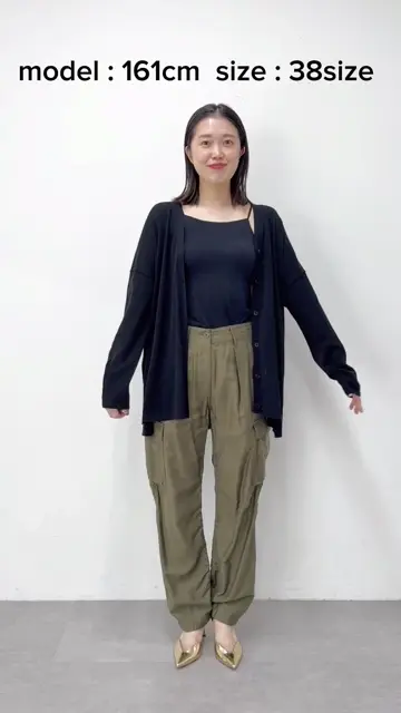 バックサテンカーゴパンツ | Whim Gazette(ウィム ガゼット)レディース