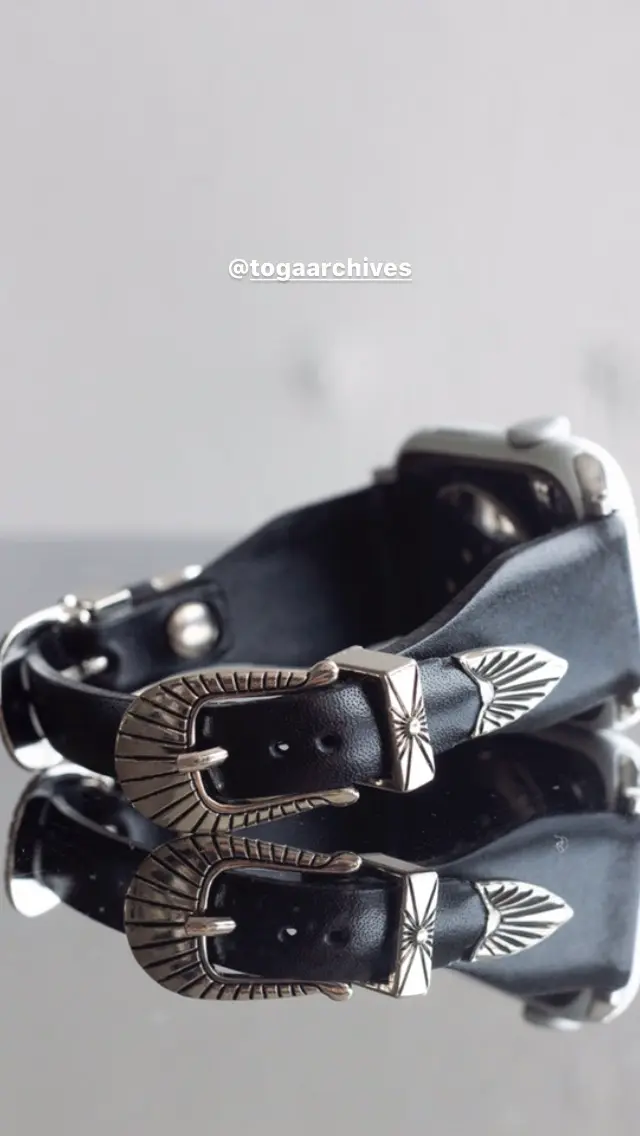 Double buckle watch belt-ダブルバックルウォッチベルト-TOGA TOO