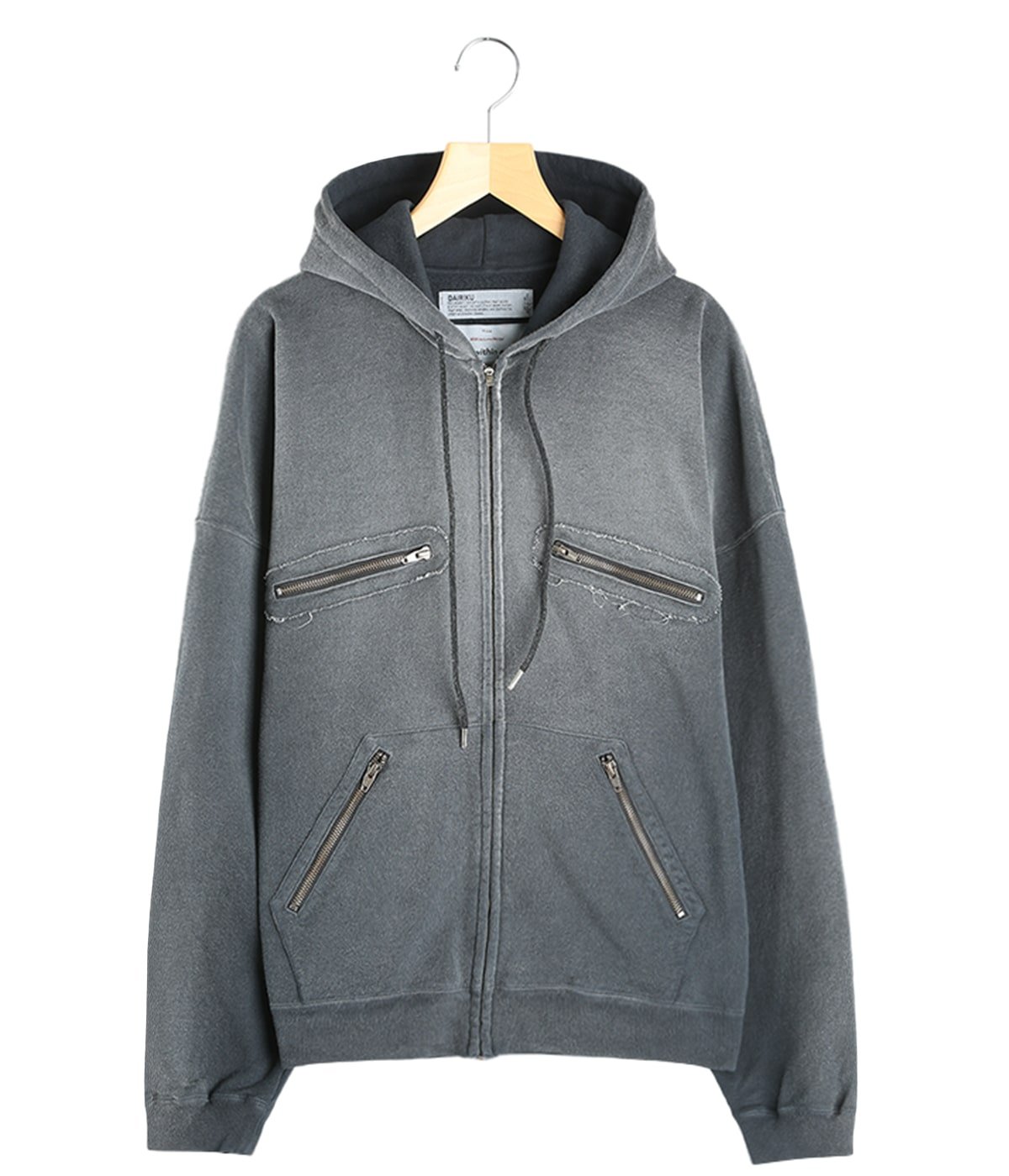 5-Zip Vintage Dyed Hoodie | DAIRIKU(ダイリク) / トップス パーカー