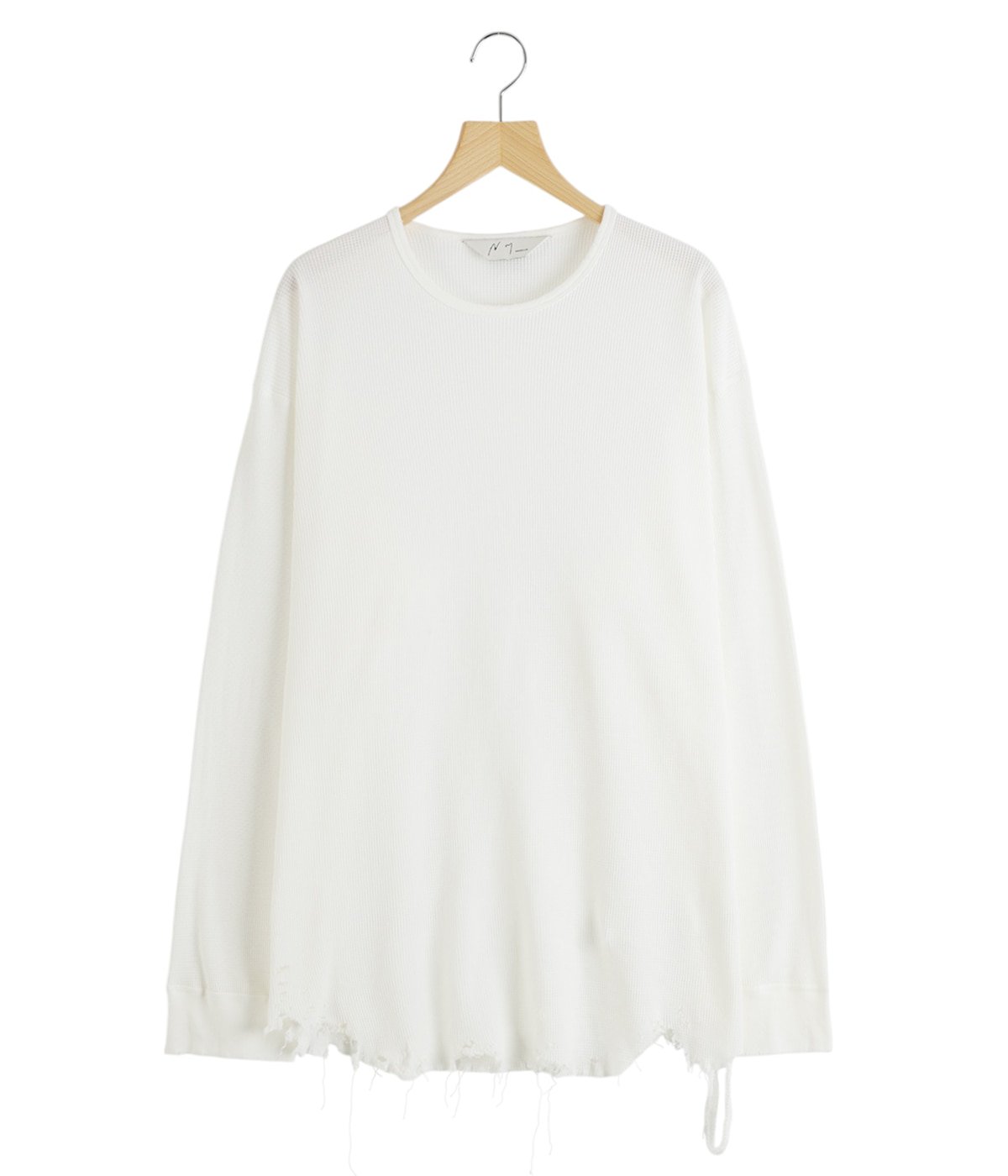 DAMAGE WAFFLE CREW LS T-SHIRT | ANCELLM(アンセルム) / トップス