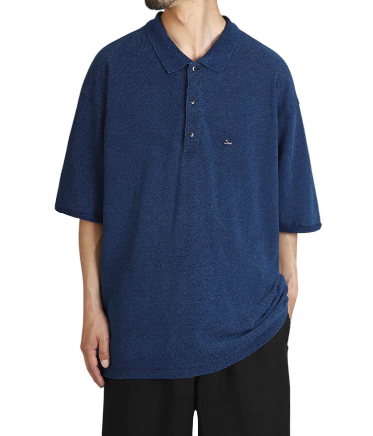 H/W INDIGO POLO SHIRT | PORTER CLASSIC(ポータークラシック