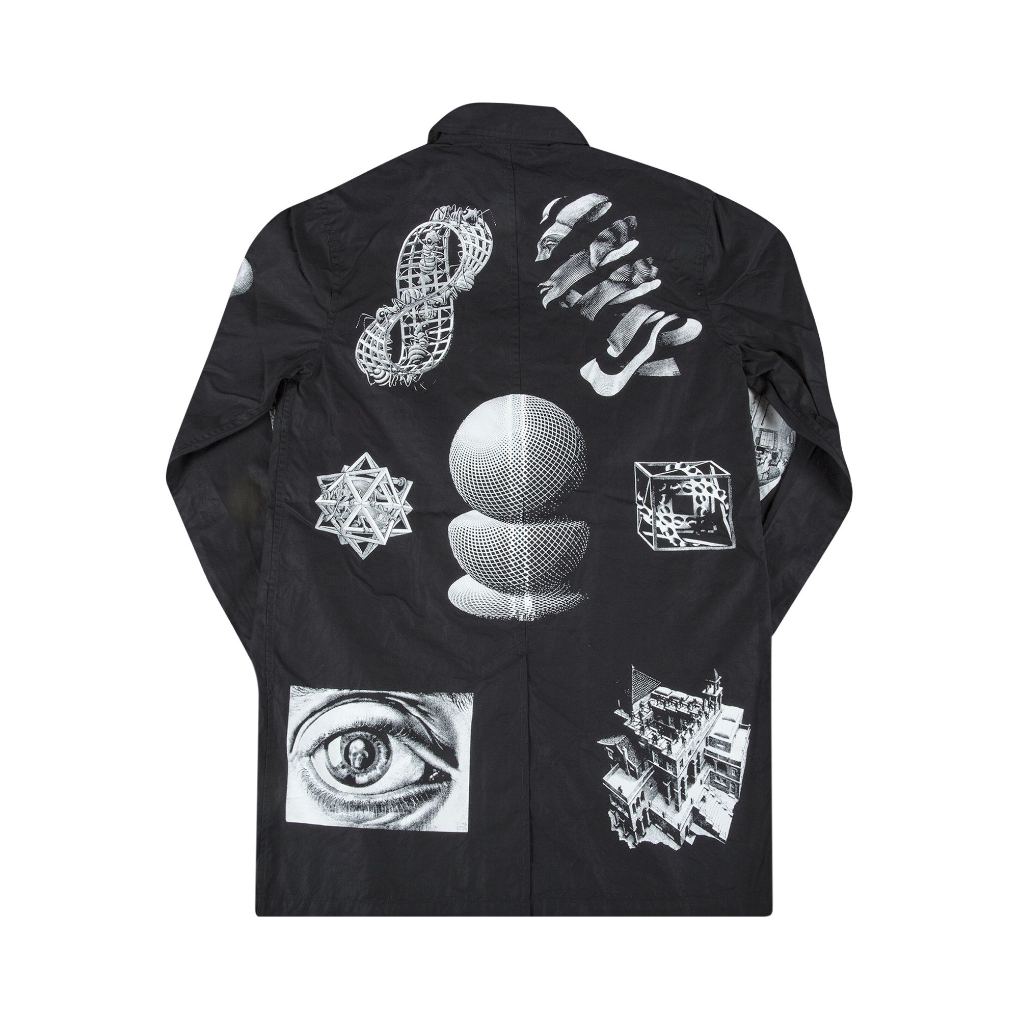 Buy Supreme M.C. Escher Trench Coat 'Black' - SS17J63 BLACK | GOAT