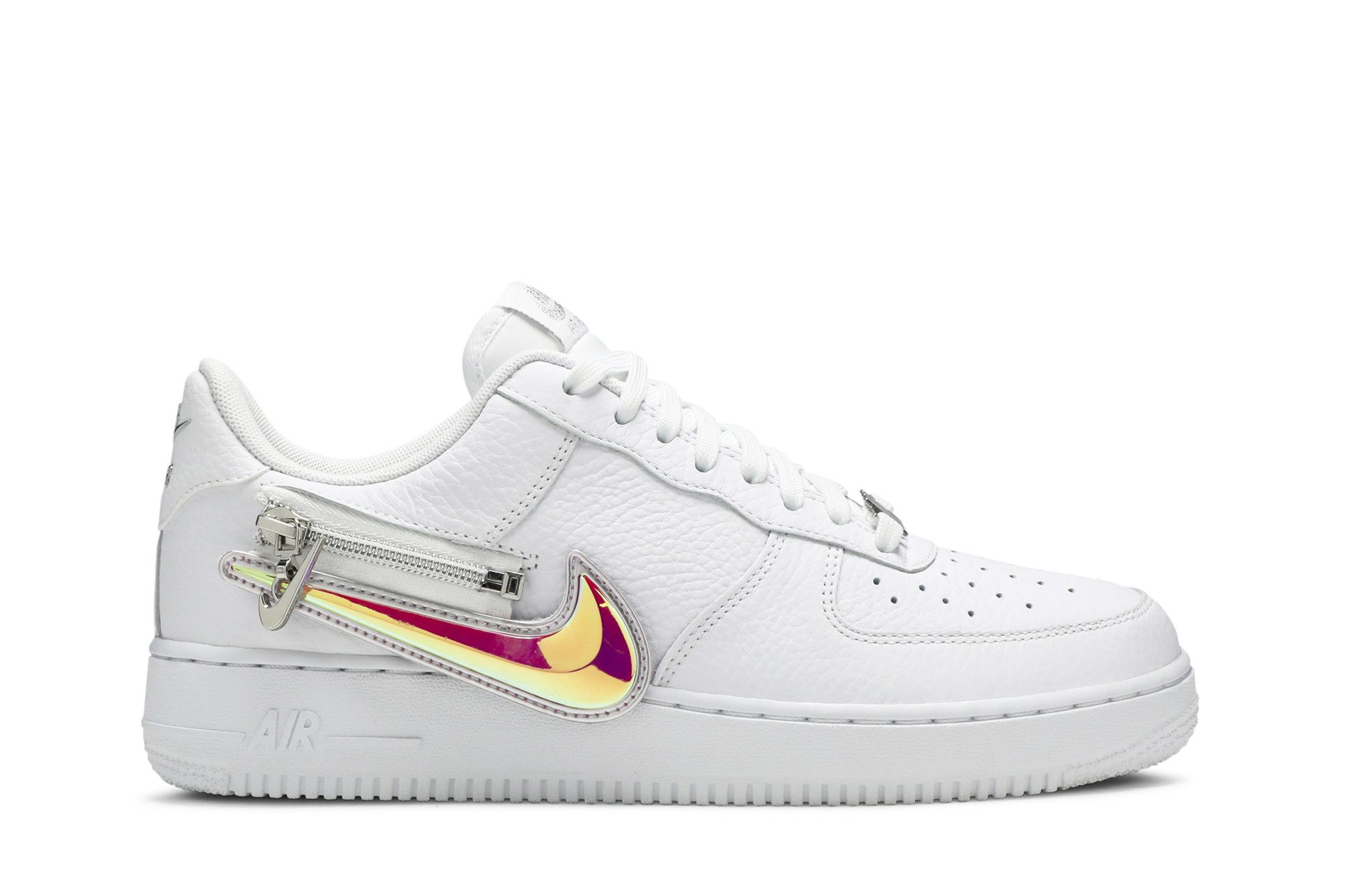 Buy Nike Air Force 1 '07 Premium 'Zip Swoosh - White' - CW6558 100