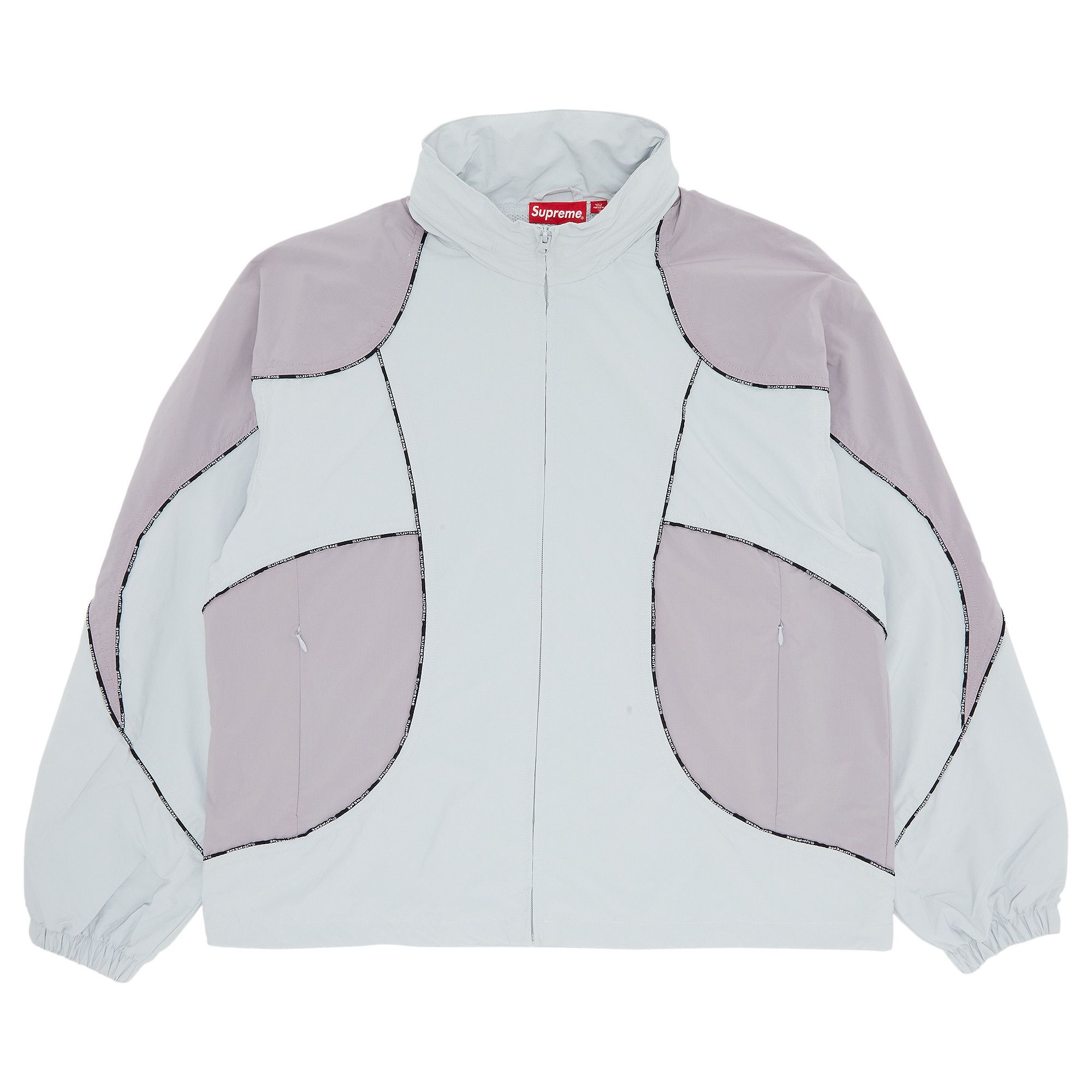 Buy Supreme Logo Piping Hooded Track Jacket 'Grey' - FW23J15 GREY