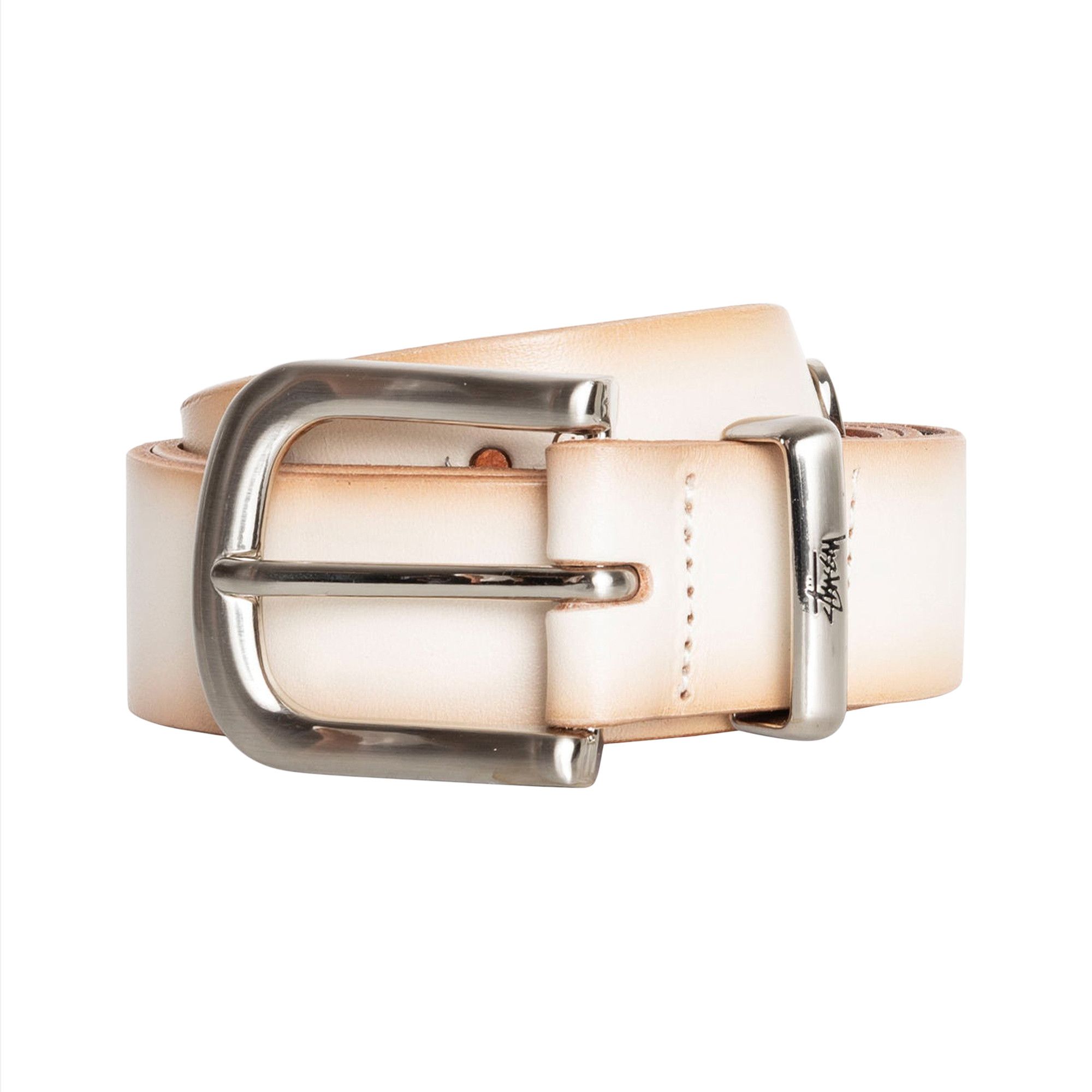 Buy Stussy Metal S Tip Belt 'Bone' - 135191 BONE | GOAT SA