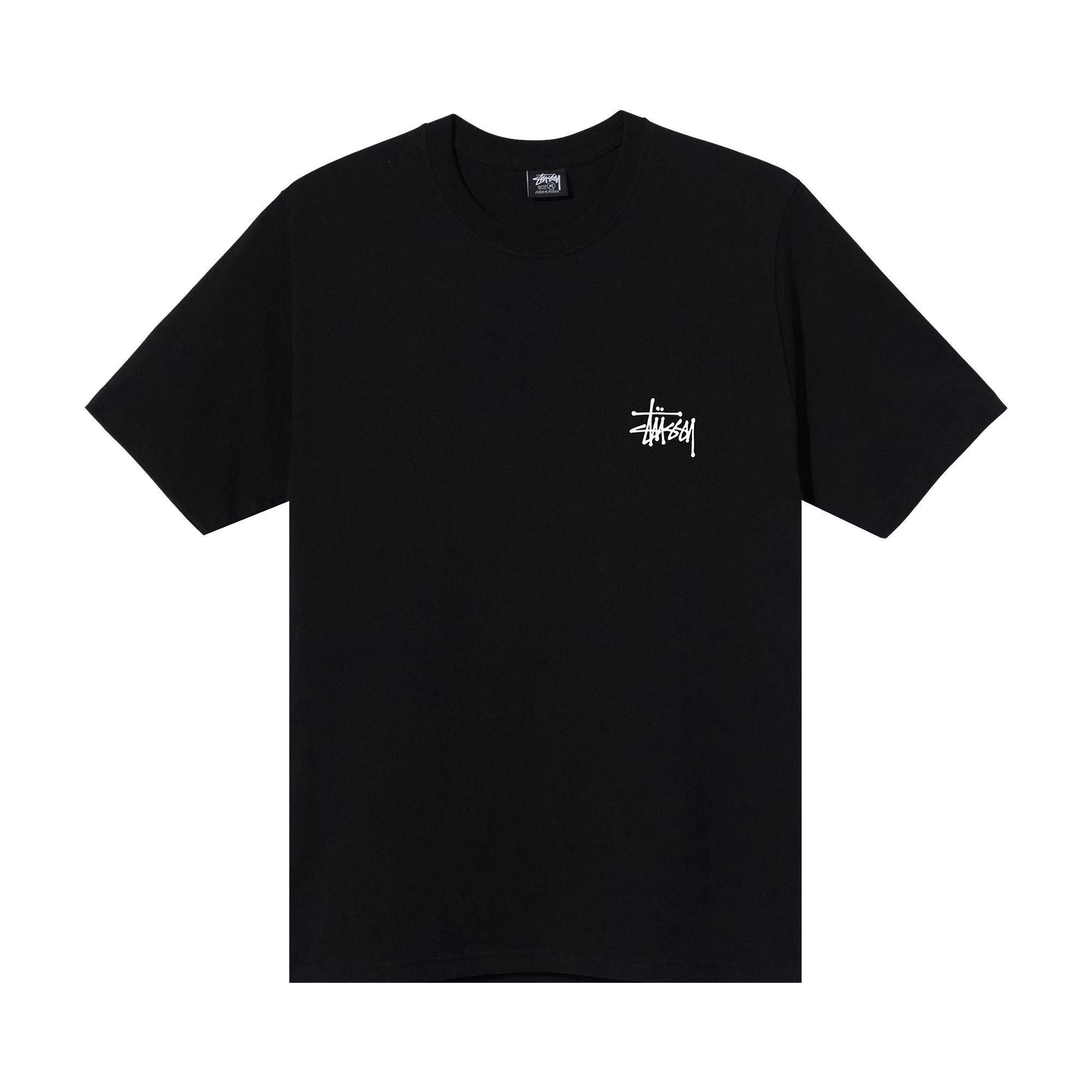 Buy Stussy Basic Tee 'Black' - 1904649 BLAC | GOAT