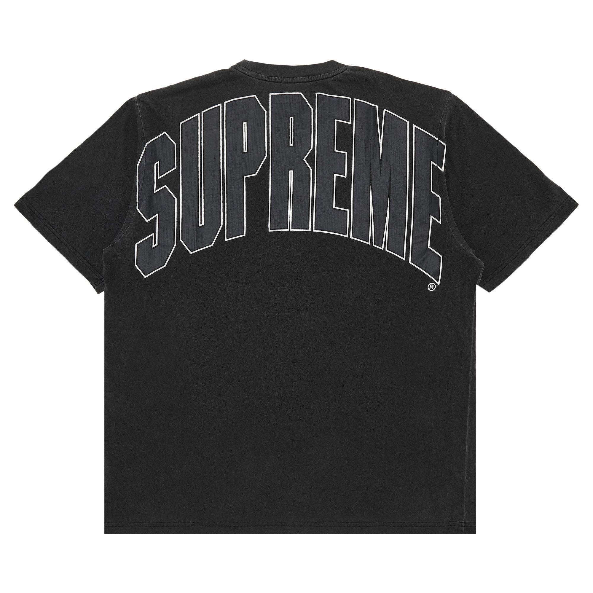 Buy Supreme Cracked Back Arc Short-Sleeve Top 'Black' - FW24KN52