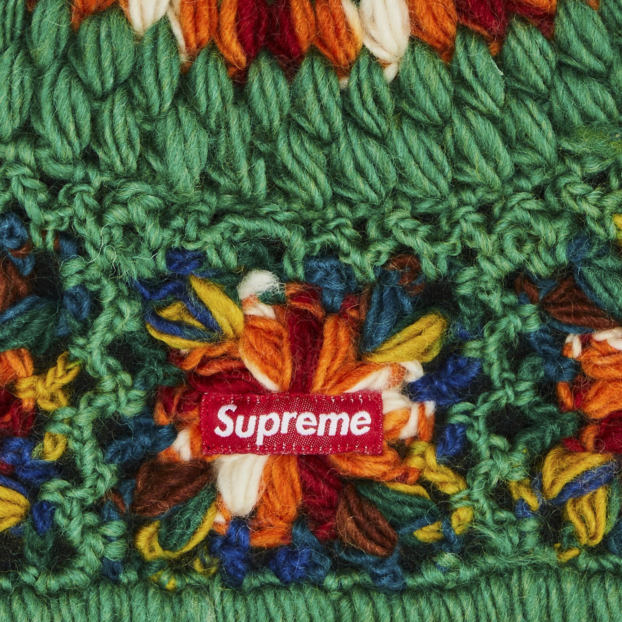 Buy Supreme Crochet Beanie 'Green' - SS25BN12 GREEN | GOAT