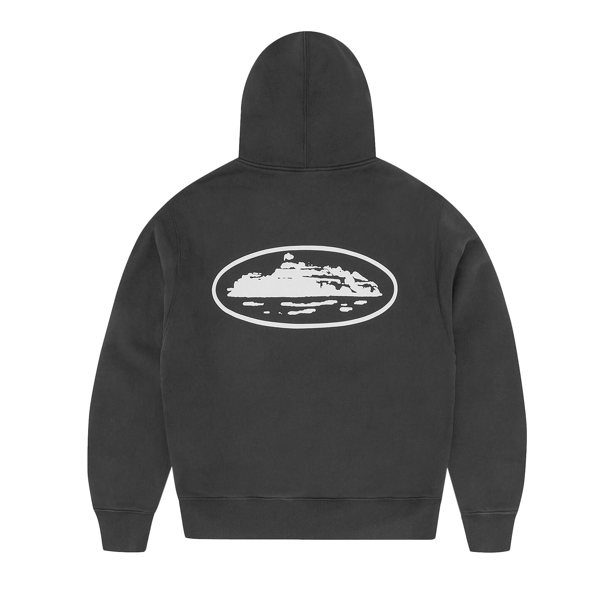 Buy Corteiz Island Puff Print Zip Hoodie 'Black' - CRTZ0524 001 | GOAT