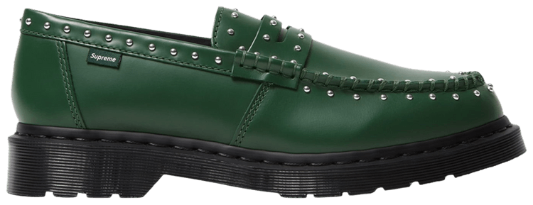 Buy Supreme x Dr. Martens Penton Studded Loafer 'Dark Green