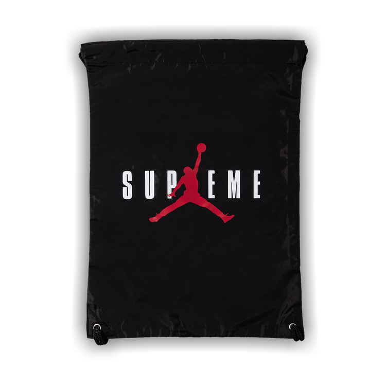 Buy Supreme x Jordan Drawstring Bag 'Black' - FW24B1 BLACK | GOAT