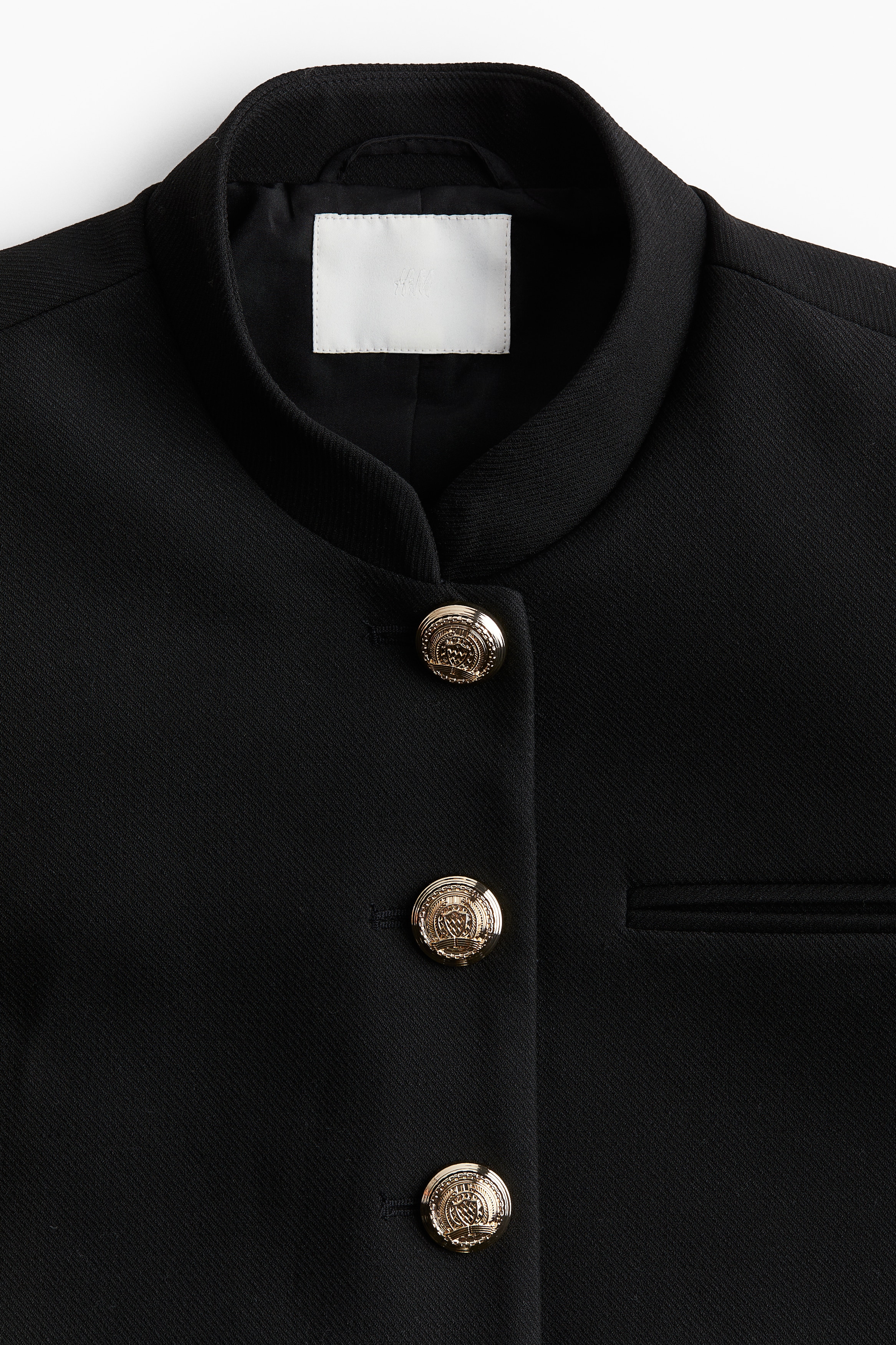 Button-Front Jacket - Black - Ladies | H&M US