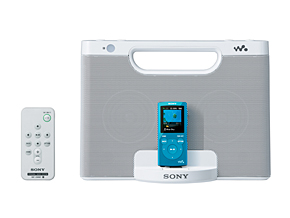 ソニー、手軽に持ち運べるウォークマン専用ドックスピーカー「RDP-NWM7